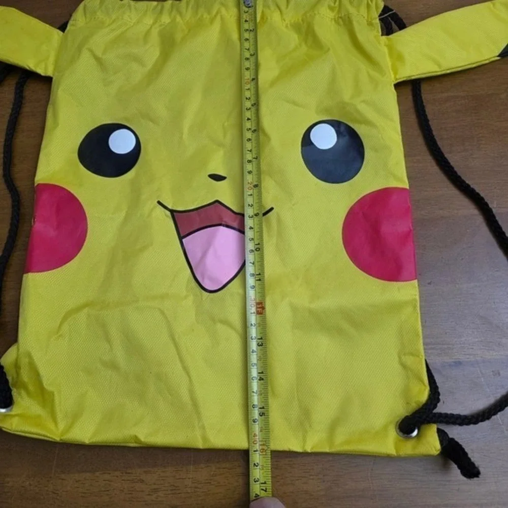 Pokemon Pikachu Drawstring eBackpack Bag with Lanyard‎ Yellow